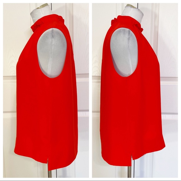 Ted Baker AUDRYE Ruffle neck sleeveless top - Picture 3 of 6